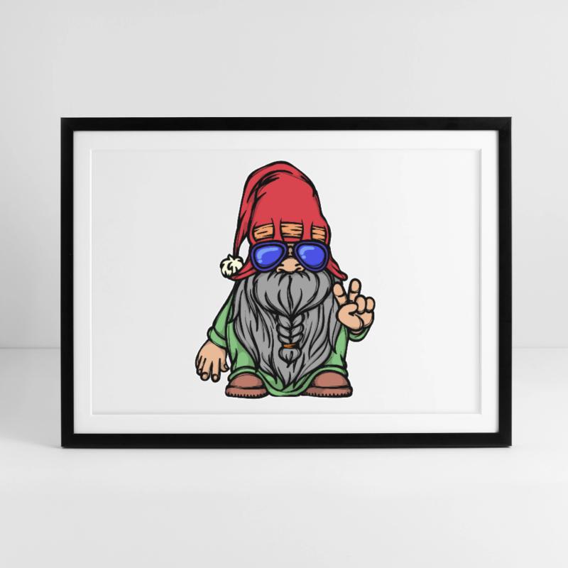 Bartfrisur Bart Bartwuchs Männlichkeit Bartträger Gerahmtes Poster (69 × 49 cm)