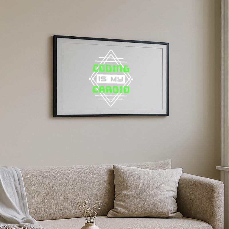 Developer Statement Code Skripting Webentwickler Gerahmtes Poster (69 × 49 cm)