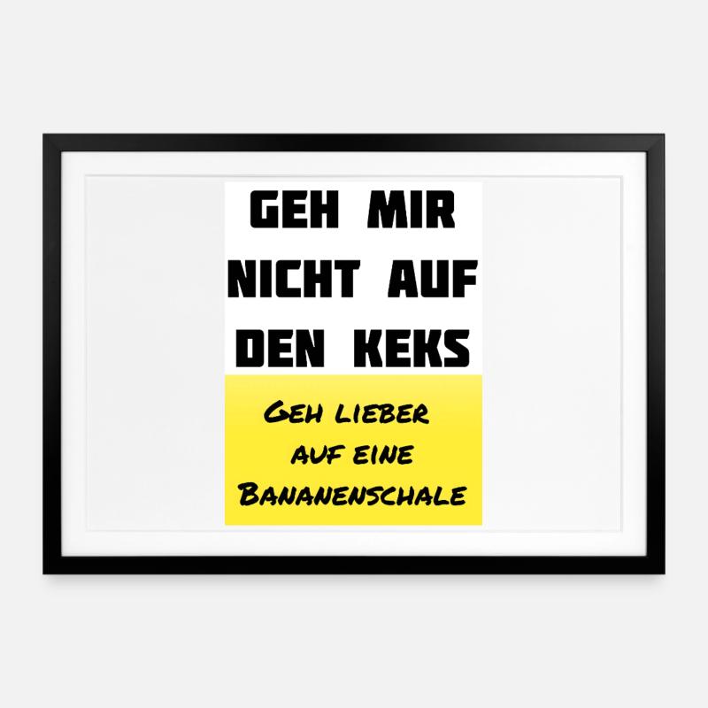 Don't get on my nerves - Framed poster (69 × 49 cm) - black