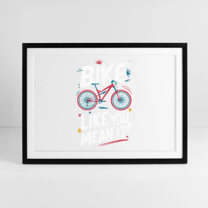 Conception dynamique de devis de vélo Affiche encadrée (69 × 49 cm)