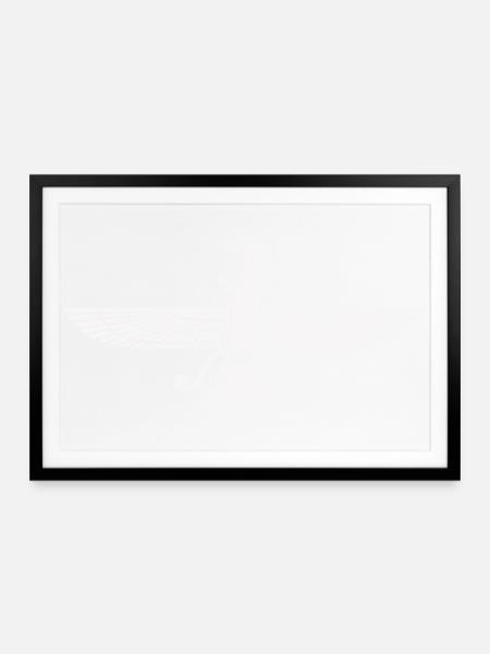 Faravahar Flügelsymbol Persien - Gerahmtes Poster (69 × 49 cm) - Schwarz