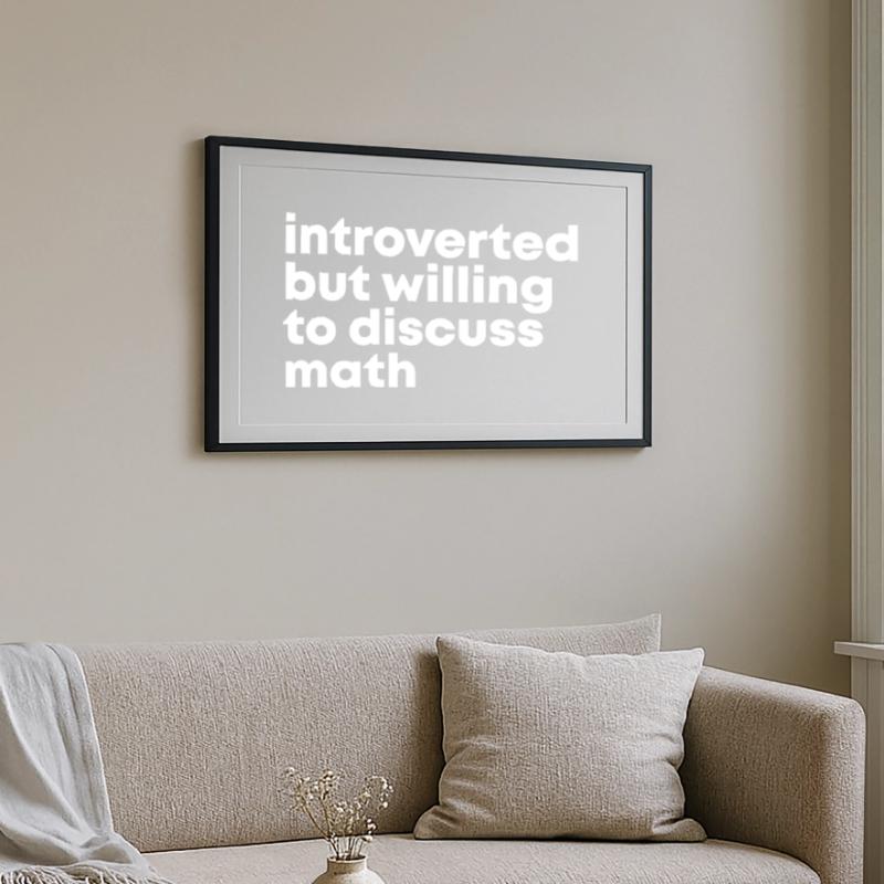 Math Math Math Framed poster (69 × 49 cm)