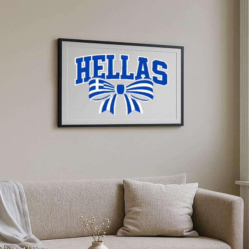 Hellas Loop Framed poster (69 × 49 cm)
