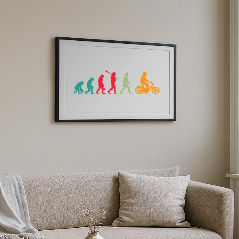 Mofa Evolution Moped Framed poster (69 × 49 cm)