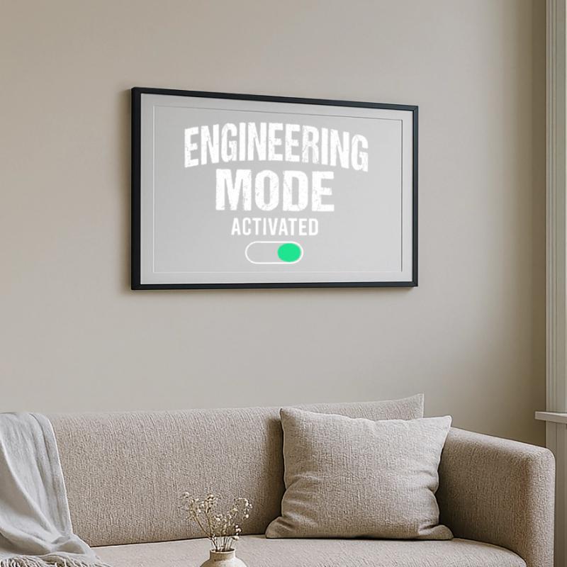 Mechanical Engineering Mechanical Engineer Framed poster (69 × 49 cm)