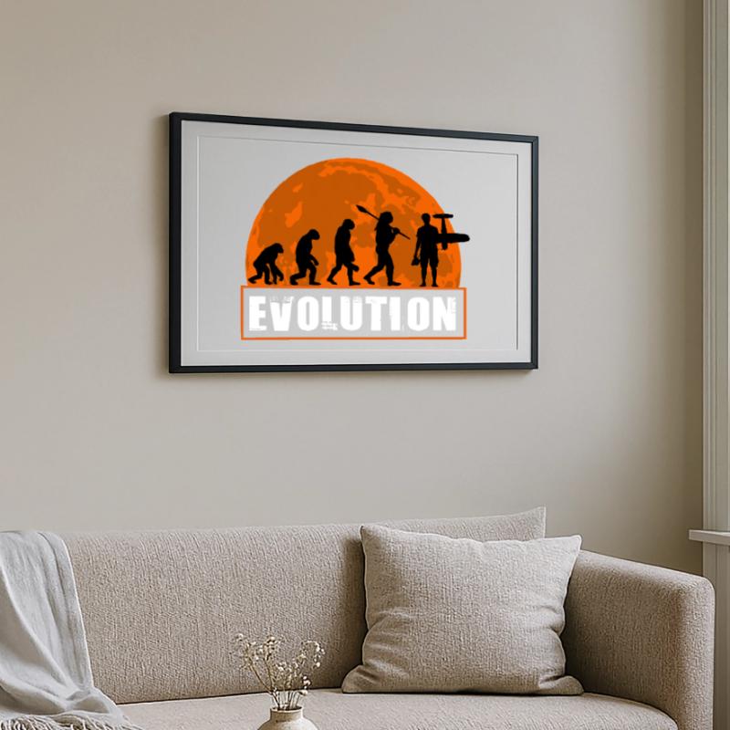 Funny RC_Plane Human Evolution RC Flight Owner Framed poster (69 × 49 cm)