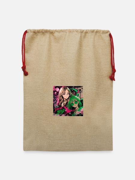 Traum Stark Neon-Duo - Jute Weihnachtssack - Beige