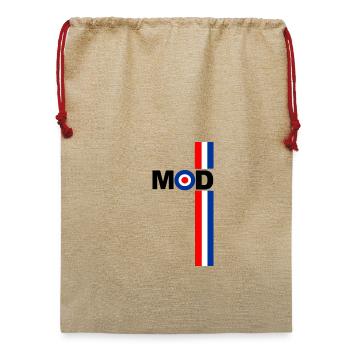 MOD TARGET RWB STREIFEN DESIGN - Jute Weihnachtssack  - Beige - Vorne