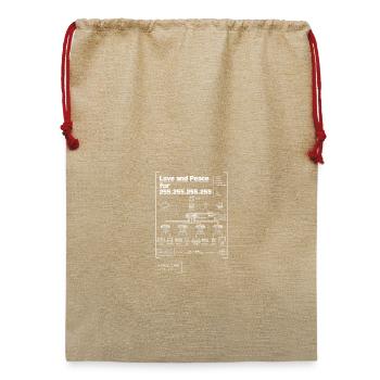 Signal Labs - Broadcast - Jute Weihnachtssack  - Beige - Vorne
