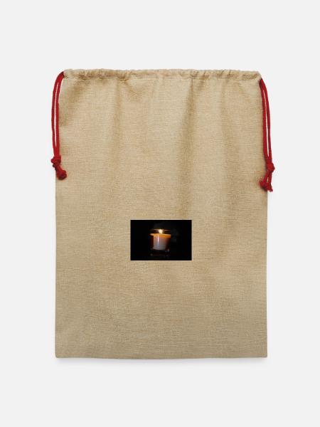 Teelicht Splash - Jute Weihnachtssack  - Beige