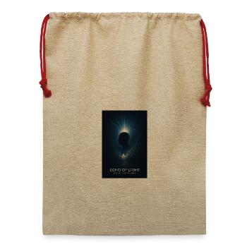 Echo of Light - Jute Weihnachtssack  - Beige - Vorne