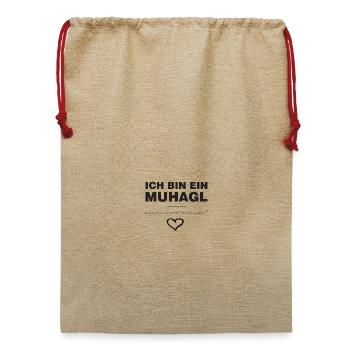 Muhagl - Jute Weihnachtssack  - Beige - Vorne