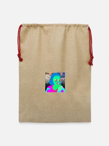 Lutscher-Dame - Jute Weihnachtssack - Beige