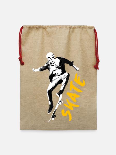 SKATE TSHIRT 2024 - Jute Weihnachtssack - Beige
