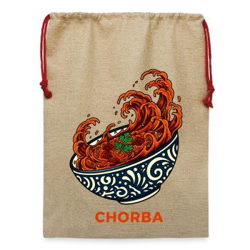 Dynamische Chorba-Suppenschüssel - Jute Weihnachtssack  - Beige - Vorne
