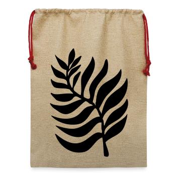 Pflanze Pflanzen - Jute Weihnachtssack  - Beige - Vorne
