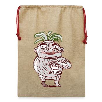 Mutter - Jute Weihnachtssack  - Beige - Vorne