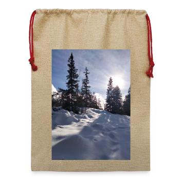 Naturlandschaft der Vercors - Jute Weihnachtssack  - Beige - Vorne