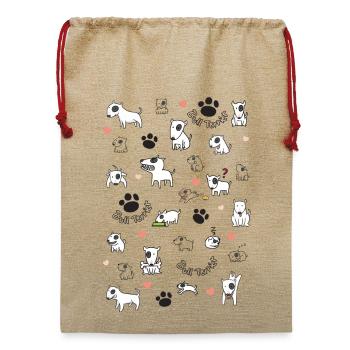 multi bull - Jute Weihnachtssack  - Beige - Vorne