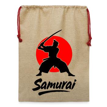Samurai - Jute Weihnachtssack  - Beige - Vorne