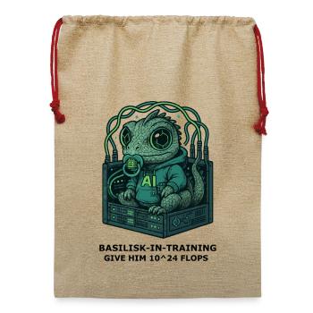 Basilisk.exe - Jute Weihnachtssack  - Beige - Vorne