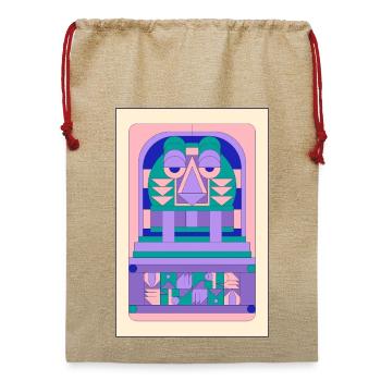 Vampir - Jute Weihnachtssack  - Beige - Vorne