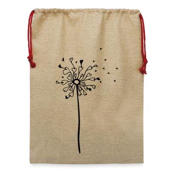 HERZig-lich - Das Original by heavenlygoods - Jute Weihnachtssack  - Beige - Vorne