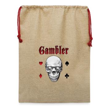 Spieler - Jute Weihnachtssack  - Beige - Vorne