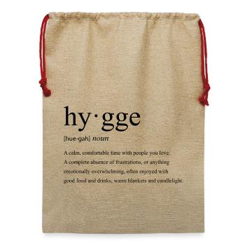 Hygge Lifestyle - Jute Weihnachtssack  - Beige - Vorne