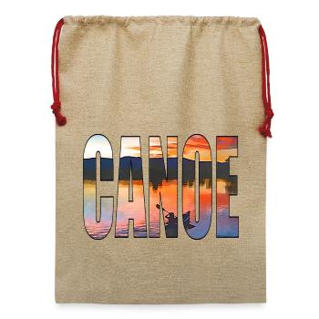 KANU-KAJAK - Jute Weihnachtssack  - Beige - Vorne