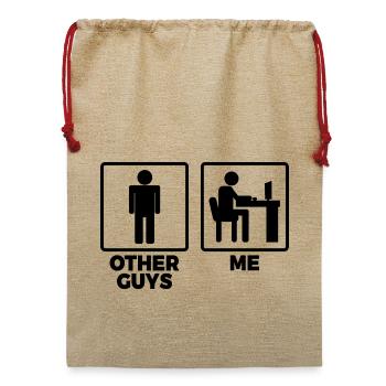 Andere Programmierer und ich - Jute Weihnachtssack  - Beige - Vorne