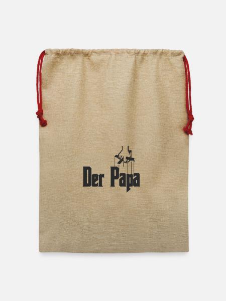 Der Papa - Jute Weihnachtssack - Beige
