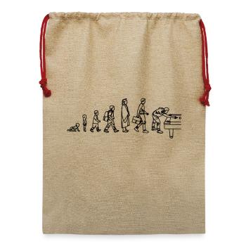 Billard Evolution - Jute Weihnachtssack  - Beige - Vorne