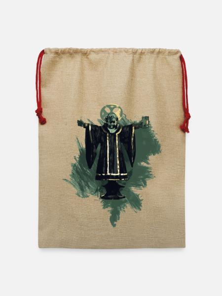München retro look stylish - Jute Weihnachtssack  - Beige