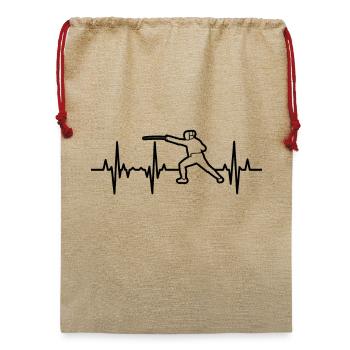 Fechter EKG - Jute Weihnachtssack  - Beige - Vorne