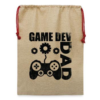 Game Dev Vater - Jute Weihnachtssack  - Beige - Vorne