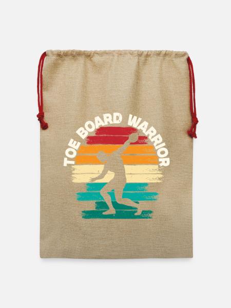 Kugelstoßen Kugelstoß Toe Board Warrior - Jute Weihnachtssack - Beige