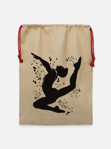 Turner Boden Kunstturnen - Jute Weihnachtssack - Beige