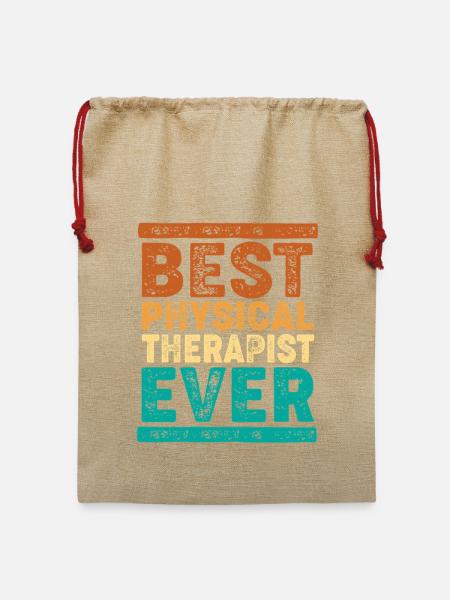 Physiotherapie Physio Physiotherapeut - Jute Weihnachtssack  - Beige