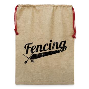 Fencing - Jute Weihnachtssack  - Beige - Vorne
