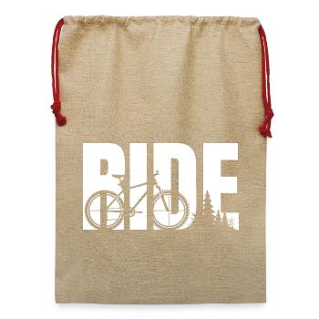 Ride Nature - Jute Weihnachtssack  - Beige - Vorne