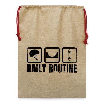 Tägliche Routine - Jute Weihnachtssack  - Beige - Vorne