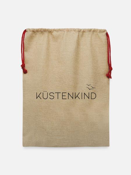 Küstenkind - Jute Weihnachtssack  - Beige
