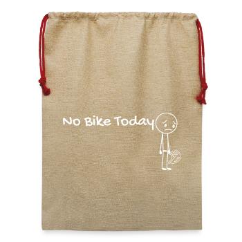 Keine Fahrradgeschenk-Geschenkidee - Jute Weihnachtssack  - Beige - Vorne