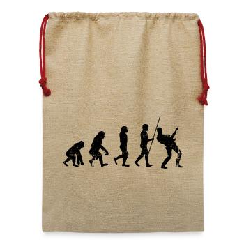 Evolution-Gitarrist - Jute Weihnachtssack  - Beige - Vorne