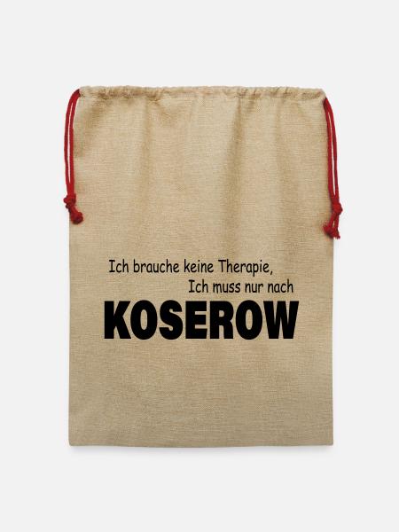 Therapie KOSEROW - Jute Weihnachtssack - Beige