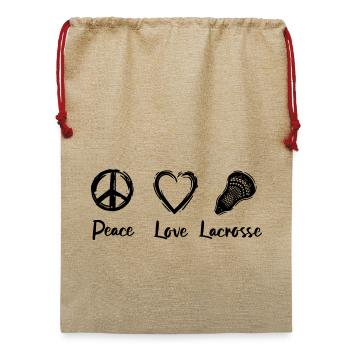 Lacrosse Routine - Jute Weihnachtssack  - Beige - Vorne