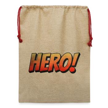 HELD Alt - Jute Weihnachtssack  - Beige - Vorne