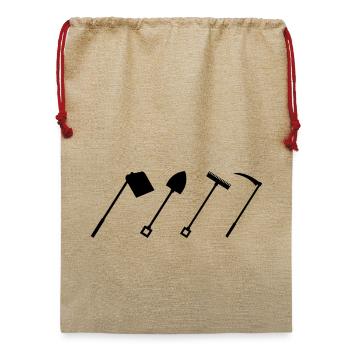 Hacke - Jute Weihnachtssack  - Beige - Vorne