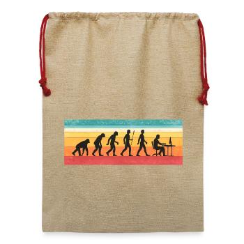 Lustiges Programmierer-Geschenk für Softwareentwickler - Jute Weihnachtssack  - Beige - Vorne